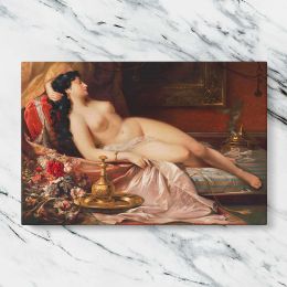 Sleeping Beauty Reclining Nude Canvas Wall Art Print