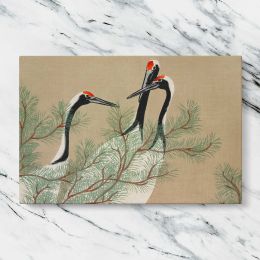 Cranes from Momoyogusa by Kamisaka Sekka Canvas Wall Art Print
