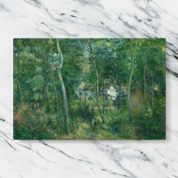 Edge of the Woods Near L Hermitage Pontoise by Camille Pissarro Canvas Wall Art Print