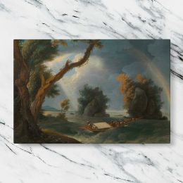 Storm on the Ganges with Mrs Hastings near the Col gon Rocks Canvas Wall Art Print