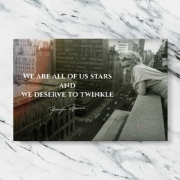 Marilyn Monroe New York Balcony Quote Canvas Wall Art Print