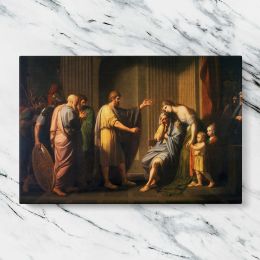 Cleombrotus Ordered into Banishment by Leonidas II King of Sparta by Benjamin West Canvas Wall Art Print