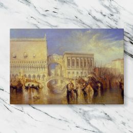 Venice and the Bridge of Sighs by J M W Turner Canvas Wall Art Print