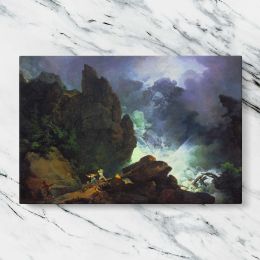 An Avalanche in the Alps by Philip James de Loutherbourg Canvas Wall Art Print