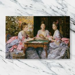 Hearts are Trumps by Sir John Everett Millais Canvas Wall Art Print
