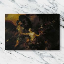 Satan Sin and Death by William Hogarth Canvas Wall Art Print