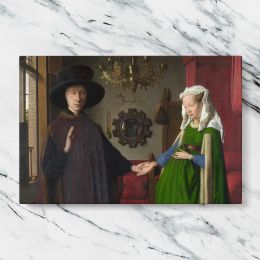 Renaissance Couple in a Domestic Interior Canvas Wall Art Print