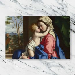 Madonna and Child beside a Window Canvas Wall Art Print