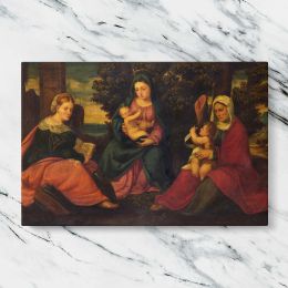 Madonna and Child with Saints Canvas Wall Art Print