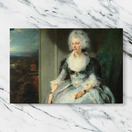 Seated Woman in a Pale Blue Dress Canvas Wall Art Print