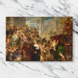 Classical Crowd in a Grand Palace Canvas Wall Art Print