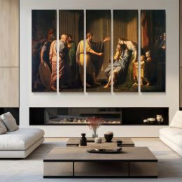 Cleombrotus Ordered Into Banishment by Benjamin West Canvas Wall Art Print