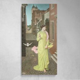 A Herald of Spring 1872 by Walter Crane Canvas Wall Art Print
