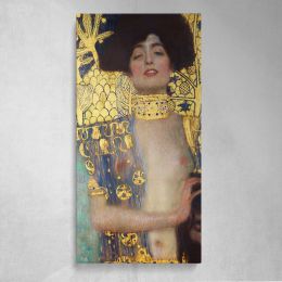 Judith and the Head of Holofernes by Gustav Klimt Canvas Wall Art Print