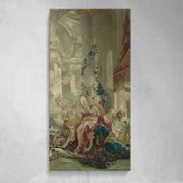 Psyches Entrance into Cupids Palace from the Story of Psyche by Francois Boucher Canvas Wall Art Print