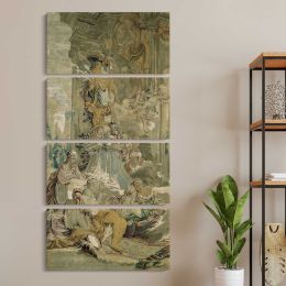 Psyches Entrance into Cupids Palace left fragment from The Story of Psyche by Francois Boucher Canvas Wall Art Print