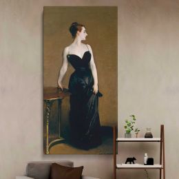 Madame X Madame Pierre Gautreau ca 1883 1884 by John Singer Sargent Canvas Wall Art Print