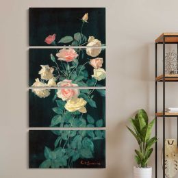 Roses 1878 by George Cochran Lambdin Canvas Wall Art Print
