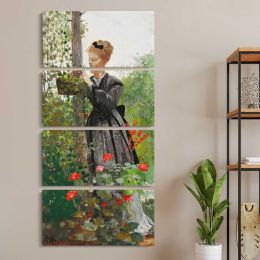 Summer 1874 by Winslow Homer Canvas Wall Art Print