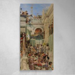 Spring by Lawrence Alma Tadema Canvas Wall Art Print