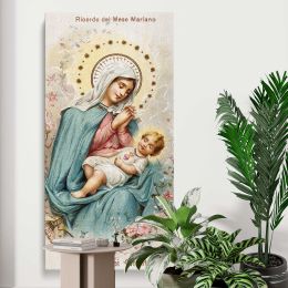 Virgin Mary and Christ Child Canvas Wall Art Print