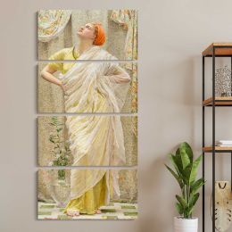 Canaries 1841 1893 by Albert Joseph Moore Canvas Wall Art Print