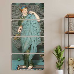 Battledore 1868 1870 by Albert Joseph Moore Canvas Wall Art Print