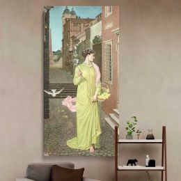 A Herald of Spring 1872 by Walter Crane Canvas Wall Art Print