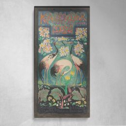 Titelblad voor een kalender voor 1924 1923 by Leo Visser Canvas Wall Art Print