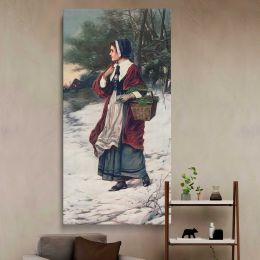 Christmas Morning 1899 by American Lithographic Co Canvas Wall Art Print