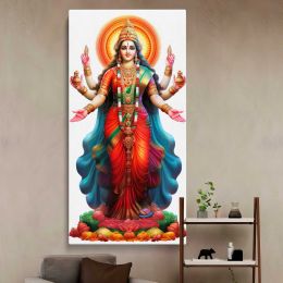 Hindu Goddess Lakshmi Canvas Wall Art Print