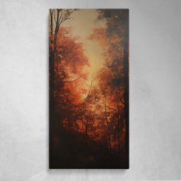 Autumn Forest Light Canvas Wall Art Print
