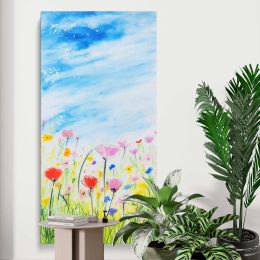 Spring Wildflower Meadow Canvas Wall Art Print