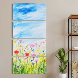 Spring Wildflower Meadow Canvas Wall Art Print