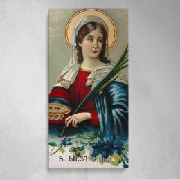 Saint Lucy Canvas Wall Art Print