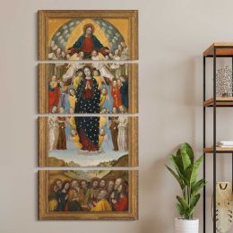 The Assumption of the Virgin by Bergognone Canvas Wall Art Print