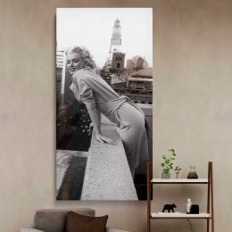 Marilyn Monroe on a New York Balcony Canvas Wall Art Print