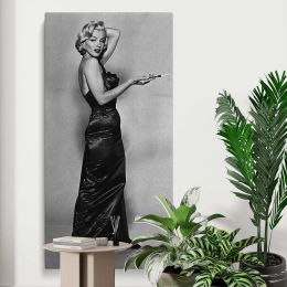 Marilyn Monroe in an Evening Gown Canvas Wall Art Print