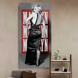 Marilyn Monroe Pop Art Backless Dress Portrait Canvas Wall Art Print
