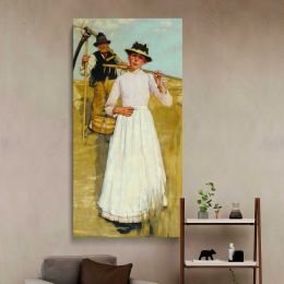 Henry Herbert La Thangue The Return of the Reapers Tate Britain by Henry Herbert La Thangue Canvas Wall Art Print