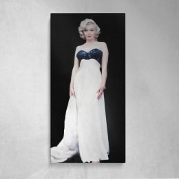 Marilyn Monroe in a White Evening Gown Canvas Wall Art Print