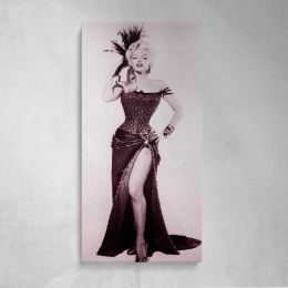 Marilyn Monroe Saloon Showgirl Portrait Canvas Wall Art Print