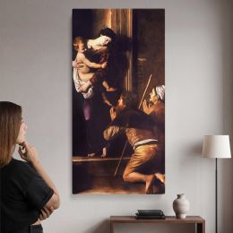 Madonna di Loreto Caravaggio c1604 6 by Caravaggio Canvas Wall Art Print