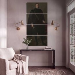 Philip IV of Spain by Diego Velazquez Canvas Wall Art Print