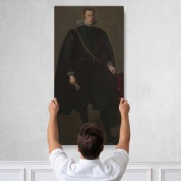 Philip IV of Spain by Diego Velazquez Canvas Wall Art Print