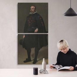 Portrait of Don Pedro de Barberana by Diego Velazquez Canvas Wall Art Print