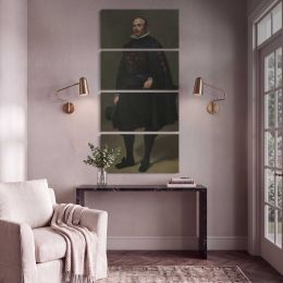 Portrait of Don Pedro de Barberana by Diego Velazquez Canvas Wall Art Print