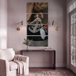 Queen Mariana of Austria by Diego Velazquez Canvas Wall Art Print