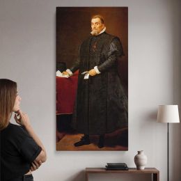 Don Diego del Corral y Arellano by Diego Velazquez Canvas Wall Art Print