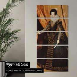 Elisabeth of France Queen of Spain by Diego Velazquez Canvas Wall Art Print
